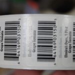 Cummins Label - roll of UPC labels